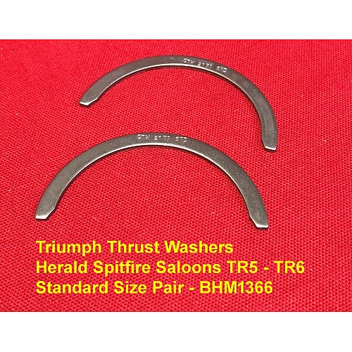 Triumph Thrust Washers Herald Spitfire Saloons TR5 - TR6  - Standard Size Pair - BHM1366