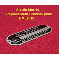 Austin Morris Replacement Chassis plate - BML2012