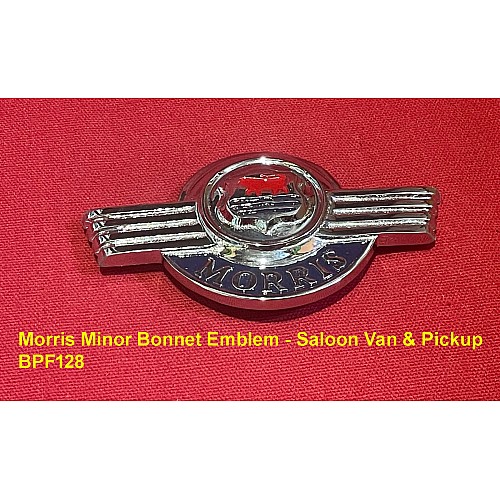 Morris Minor Saloon Van & Pickup Bonnet Emblem - BPF128