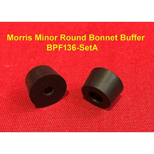 Morris Minor Round Bonnet Buffer (sold as pair)- BPF136-SetA