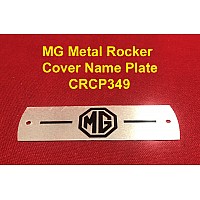 MG Metal Rocker Cover Name Plate.     CRCP349