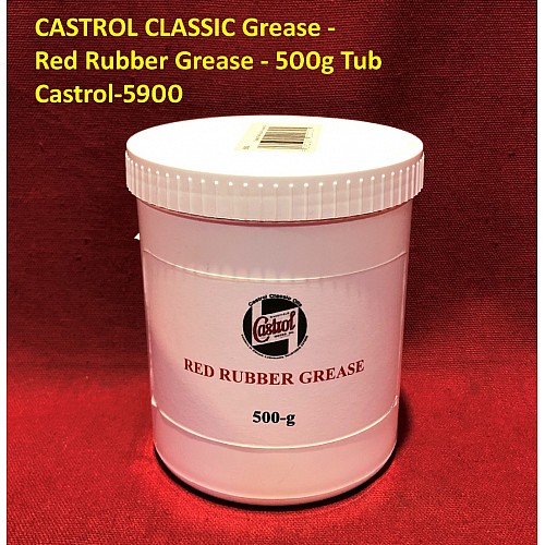 CASTROL CLASSIC Grease - Red Rubber Grease - 500g Tub        Castrol-5900