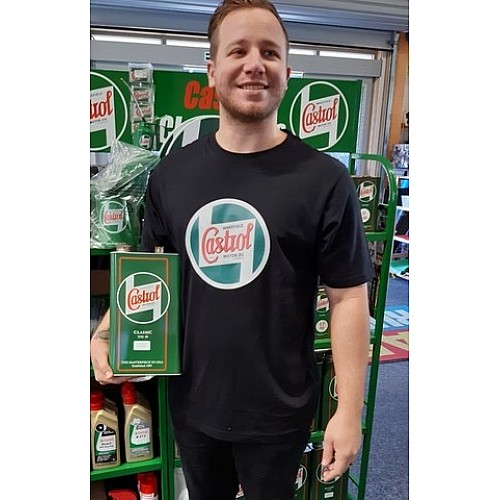 CASTROL CLASSIC T-SHIRT BLACK - XXL       Castrol-NZ-T-XXL