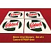 Castrol Classic Oil Windscreen Licence Disc Holder 80mm  (Sold as a set of Four) Castrol-STR597-SetA