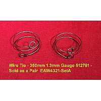 Wire Tie - 350mm 1.3mm Gauge 512781 - Sold as a Pair  EAW4321-SetA