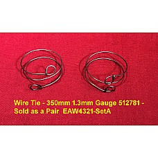 Wire Tie - 350mm 1.3mm Gauge 512781 - Sold as a Pair  EAW4321-SetA