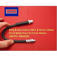 Borg & Beck Classic Mini & Morris Minor Front Brake Hose for Drum Brakes   GBH170  BBH6538
