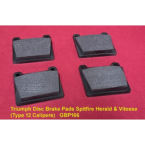 Triumph Disc Brake Pads Spitfire Herald & Vitesse  (Type 12 Calipers)   GBP166