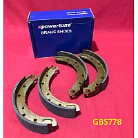 Brake Shoe Set Rear - Triumph TR3A - TR6  - 9 inch  (Models as Indicated)   GBS778