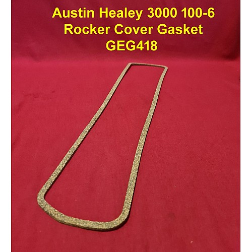 Gasket Rocker Cover Gasket - Cork Austin Healey 3000, 100-6    GEG418