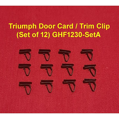 Triumph Trim-board Clip Spitfire 1500, Stag 608511 (Seta of 12) GHF1230-SetA