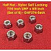 Half Nut - Nyloc Self Locking - 7/16 inch UNF x 5/8 inch (Set of 6) - GHF274