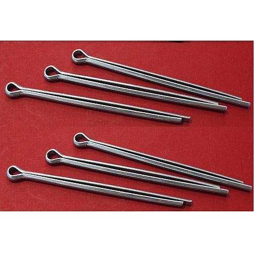 Steel Split pin. 2-1/4" long x 1/8" diameter. (Sold as a Set of 6)    GHF504-SetA