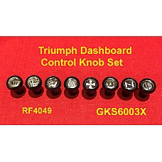 Triumph Dashboard Control Knob Set 8 Piece TR4 - TR4a GKS6003X  RF4049