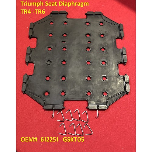 Triumph Seat Base Diaphragm TR4 (later models)  - TR6   OEM#  612251   GSKT05