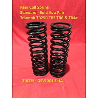 Rear Coil Spring - Standard - Triumph TR250 TR5 TR6 & TR4a  216275  Sold as a pair  GSV1001-SetA