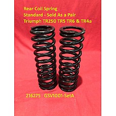 Rear Coil Spring - Standard - Triumph TR250 TR5 TR6 & TR4a  216275  Sold as a pair  GSV1001-SetA