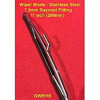 11 Inch (280mm) Wiper Blade Stainless Steel  (7.2 Bayonet)   GWB118