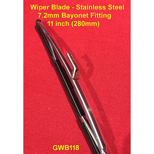 11 Inch (280mm) Wiper Blade Stainless Steel  (7.2 Bayonet)   GWB118