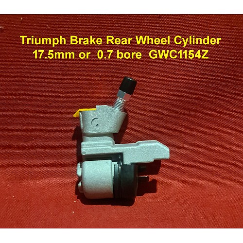 Triumph Rear Wheel Brake Cylinder  Rear Wheel Cylinder Assembly - 17.5mm or  0.7 bore  GWC1154Z