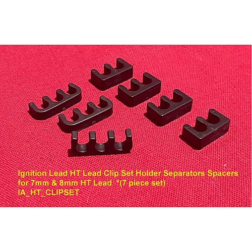Ignition Lead HT Lead Clip Set Holder Separators Spacers for 7mm & 8mm HT Lead   IA_HT_CLIPSET
