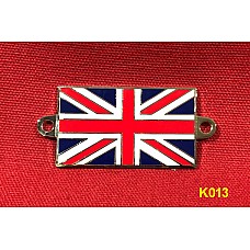 Enamel Union Jack badge. Screw or Rivet fix.  MSA2120   K013