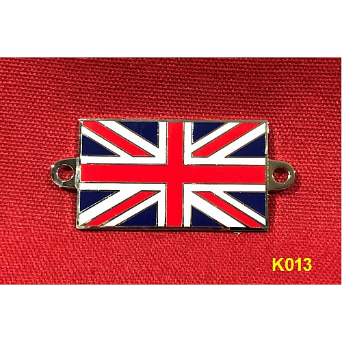 Enamel Union jack badge. Screw / rivet fix.  MSA2120   K013