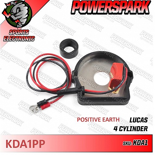 Powerspark Electronic Ignition Kit (Positive Earth) for Lucas DK4A Distributor  KDA1-Powerspark
