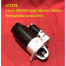 Lucas Classic 2M100 Type Starter Motor LRS00278  - Triumph Stag Rover SD1 Remanufactured Unit by Powerlite    LCS278