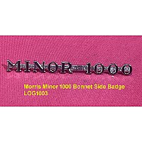 Morris Minor 1000 Bonnet Side Badge - LOG1003