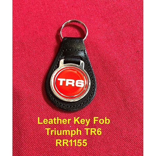 Leather Key Fob - Triumph TR6 - RR1155