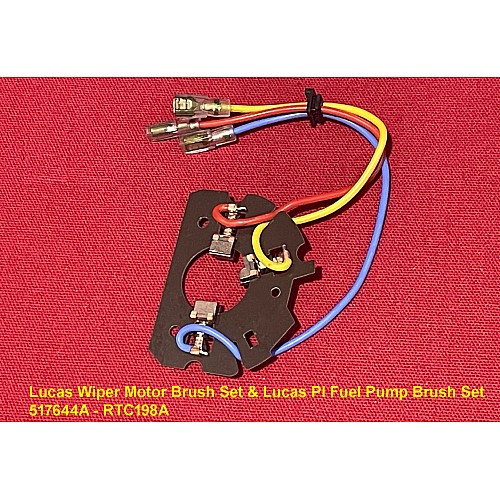 Lucas Wiper Motor Brush Set & Lucas PI Fuel Pump Brush Set - 517644A - RTC198A