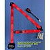 Securon Inertia Reel Front Seat Belt (314cm) and Anchor kit  (RED)   Securon-500/30RED
