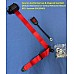 Securon Inertia Reel Lap & Diagonal Seat Belt RED (265cm) Horizontal or Vertical Retractor Mount  RED  Securon-514/30RED