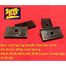 Superflex Polyurethane Rear Leaf Spring Saddle Pad (Set of 4) MGA/B/C/RV8   44.45mm Wide Leaf Spring - SF0013K