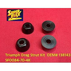 Superflex Polyurethane Front Tie Bar - Drag Strut Kit of 4  Triumph OEM# 138143 -  SF0084-70-4K