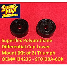 Superflex Polyurethane Differential Cup Lower Mount (Kit of 2) Triumph OEM# 134236 - SF0138A-60K