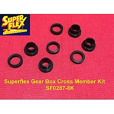 Superflex Polyurethane Gear Box Cross Member Bushes (Kit of 8) replaces Triumph OEM# 137972/3 - SF0287-8K