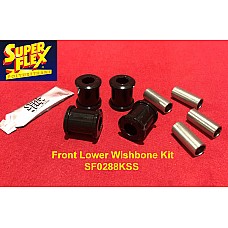 Superflex Front Lower Wishbone  Kit of 4 Cotton Reel (1 Piece) Bushes; 4 Stainless Steel Tubes replaces OEM# 141481 - SF0288KSS
