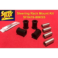 Superflex Steering Rack Mount Kit of 4 Bushes & 4 Stainless Steel Tubes  PAS OEM# 119450 - SF0476-80KSS