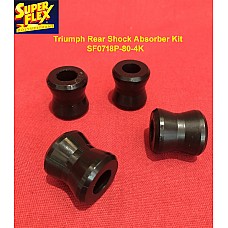 Superflex Rear Shock Absorber Kit of 4 .625 inch ID Tapered Eye One Piece Bushes  non Rotoflex OEM#? 102987 - SF0718P-80-4K
