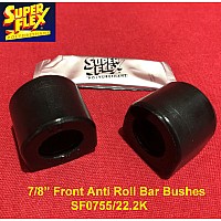 Superflex 7/8 inch Front Anti Roll Bar to Chassis Kit of 2 Bushes for MK4 Spitfire; MK3 GT6  OEM# 155310 - SF0755/22.2K
