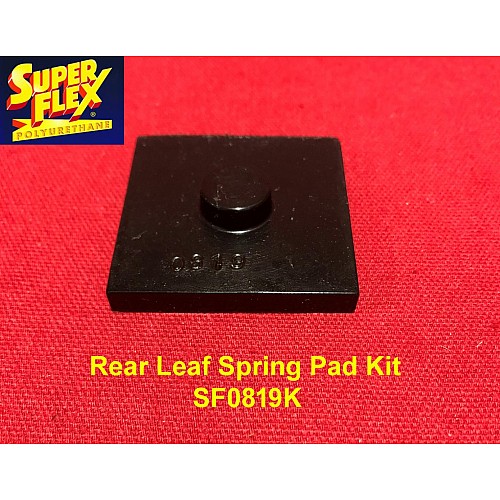 Superflex Rear Leaf Spring Pad Kit of 1 Spitfire IV/1500 GT6 MKII Swing Spring Type replaces OEM# 149191 - SF0819K