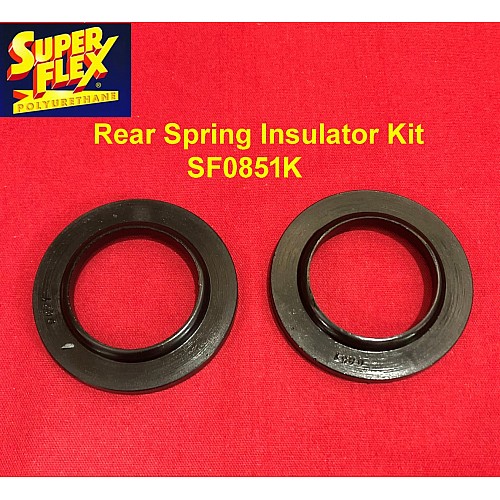 Superflex Rear Spring Insulator Kit of 2 Standard Thickness replaces OEM# 138823 - SF0851K