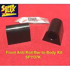 Superflex Front Anti Roll Bar to Body Kit of 2 Black (33mm tall) Bushes E Type replaces OEM# C16633 C30502 - SF1137K