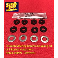 Superflex Triumph Steering Column Coupling Kit of 8 Bushes 4 Washers replaces OEM# 108977 - SF1179TH