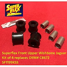 Superflex Front Upper Wishbone Jaguar Kit of 4 replaces OEM# C8672    SF1199KSS