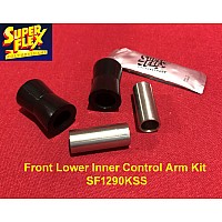 Superflex Classic Mini 1965 on Front Lower Inner Control Arm Kit of 2 Bushes 2 Stainless Steel Tubes - SF1290KSS
