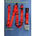 Securon Diagonal Static Seat Belt RED 217cm w 47cm Buckle with Anchor and Fixings. Securon-200RED