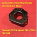 Carburettor Mounting Flange and Insulator Block - Triumph TR7 & Sprint TR3 - TR4a    TKC1338
